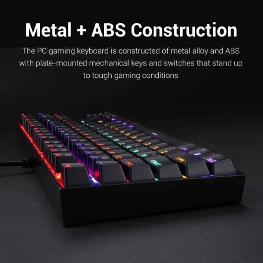 Redragon Rainbow Kumara K552 Teclado Mecánico Gaming TKL Switch Red