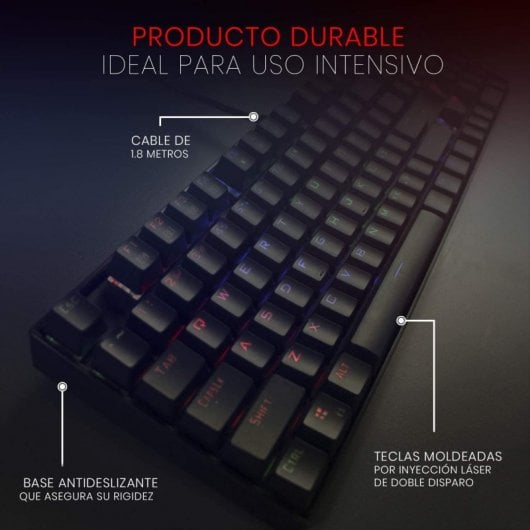 Redragon Mitra K551 Teclado Mecánico Gaming RGB Switch Red