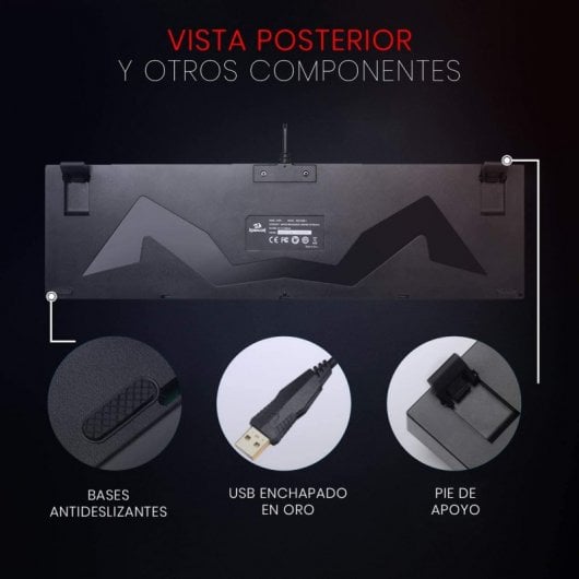 Redragon Mitra K551 Teclado Mecánico Gaming RGB Switch Red