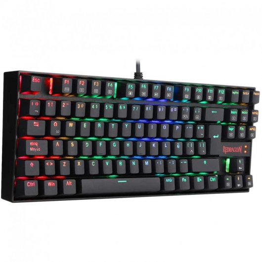 Redragon Kumara K552 Teclado Mecánico Gaming RGB TKL Switch Rojo