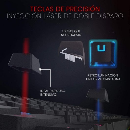 Redragon Kumara K552 Teclado Mecánico Gaming TKL RGB Switch Blue