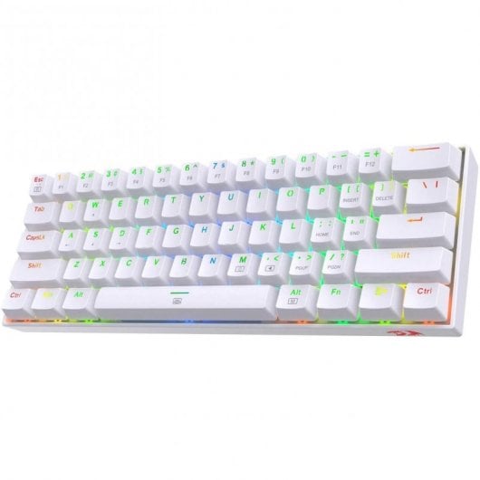 Tastiera da gioco meccanica Redragon Dragonborn K630 RGB Interruttore bianco Layout marrone USA