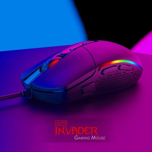 Mouse da gioco Redragon M719 Invader RGB 10000 DPI Nero