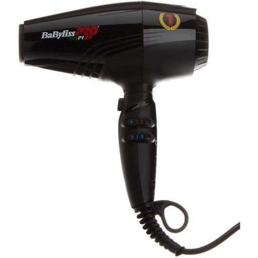 Professioneller Ionen Föhn BaByliss Pro BAB7000IE 2200W 6 Temperaturstufen 6 Geschwindigkeiten mit Diffusor Schwarz