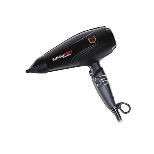 Sèche-cheveux BaByliss Pro BAB7000IE Rapido Ionique 2200W Noir Compact