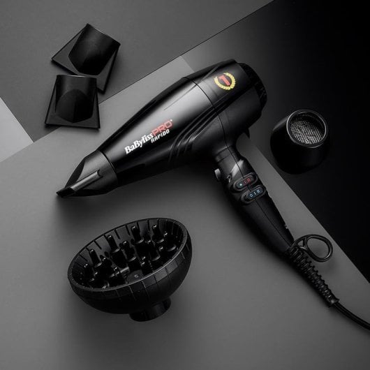 Sèche-cheveux BaByliss Pro BAB7000IE Rapido Ionique 2200W Noir Compact