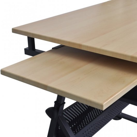 Tavolo da disegno inclinabile VidaXL con 2 cassetti e sgabello