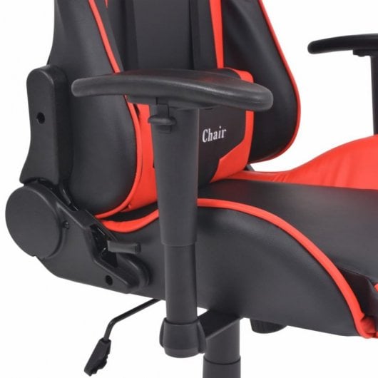 VidaXL Cadeira Racing Reclinável de Escritório em Couro Artificial Vermelha