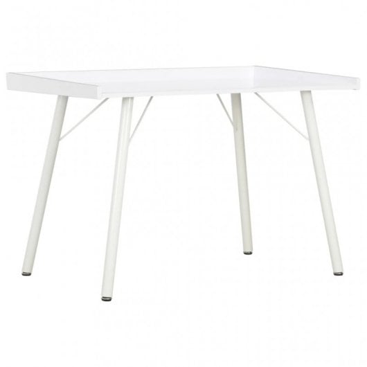 VidaXL Secretária 90x50x79cm Branca