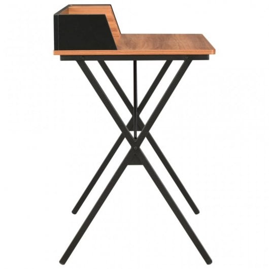 VidaXL Secretária 80x50x84cm Preto/Castanho