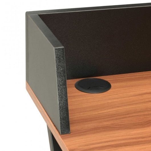 VidaXL Secretária 80x50x84cm Preto/Castanho