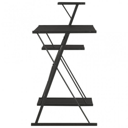 VidaXL Escritorio con Estantería 116x50x93cm Negro