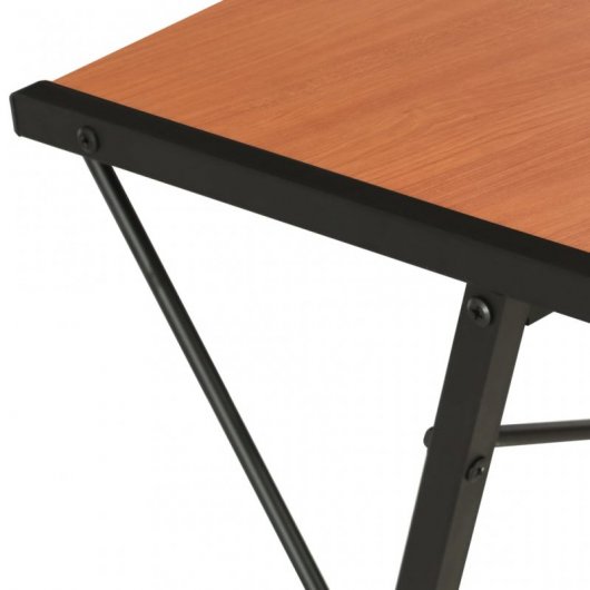 VidaXL Escritorio con Estantería 116x50x93cm Negro/Marrón