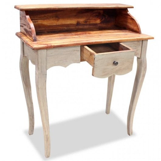 VidaXL Escritorio de Madera Maciza Reciclada 80x40x92cm