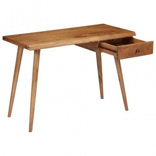 VidaXL Escritorio 110x50x76cm Madera de Acacia Maciza