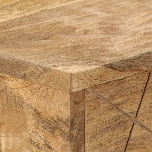 VidaXL Table de bureau avec tiroirs en bois de manguier massif 110x50x76cm