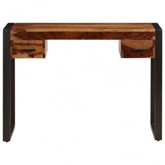 VidaXL Escritorio con 2 Cajones Madera Maciza de Sheesham