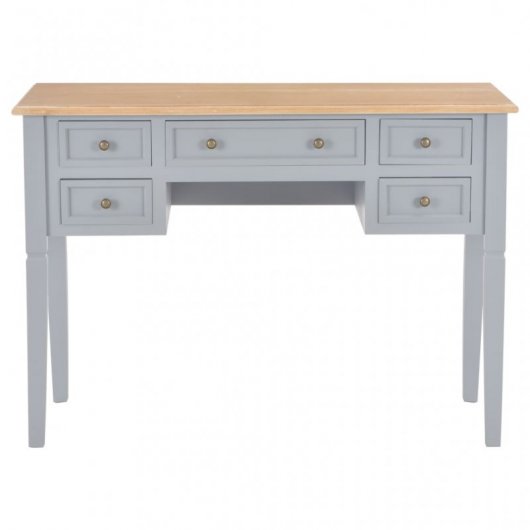 VidaXL Bureau en bois 109,5x45x7,5 cm Gris