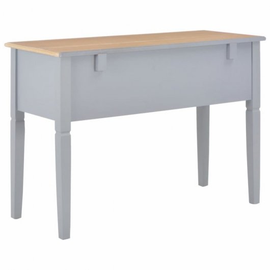 VidaXL Bureau en bois 109,5x45x7,5 cm Gris