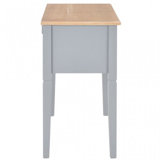 VidaXL Bureau en bois 109,5x45x7,5 cm Gris