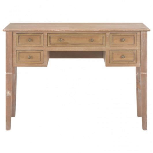 VidaXL Escritorio de Madera 109.5x45x77.5cm Marrón