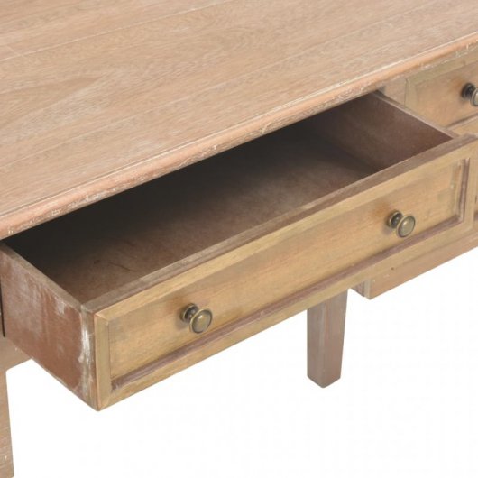 VidaXL Escritorio de Madera 109.5x45x77.5cm Marrón