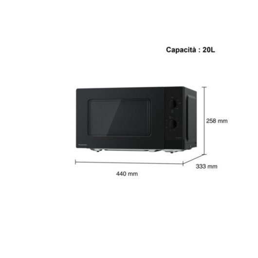 Microondas Panasonic NN-SM22QBEPG 20L 800W Encimera Negro