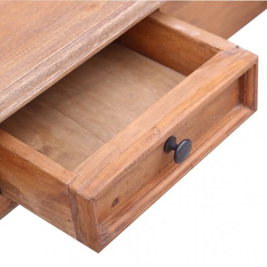 VidaXL Secretária com Gavetas de Madeira Maciça Reciclada 90x50x101cm