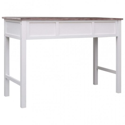 VidaXL Secretária de Madeira 110x45x76cm Castanha