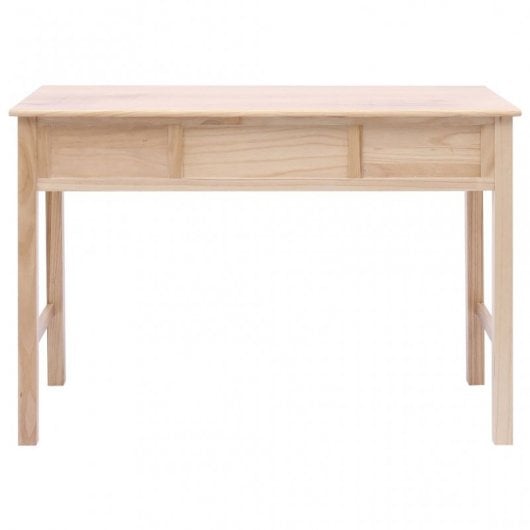 VidaXL Secretária de Madeira 110x45x76cm Natural