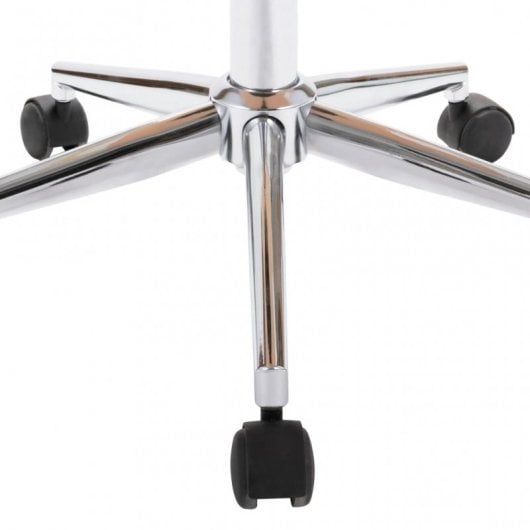 VidaXL Silla de Oficina Giratoria Madera Curvada Cuero Sintético Crema