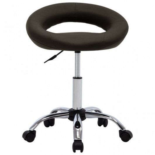 VidaXL Chaise de Travail à Roulettes Cuir Synthétique Marron