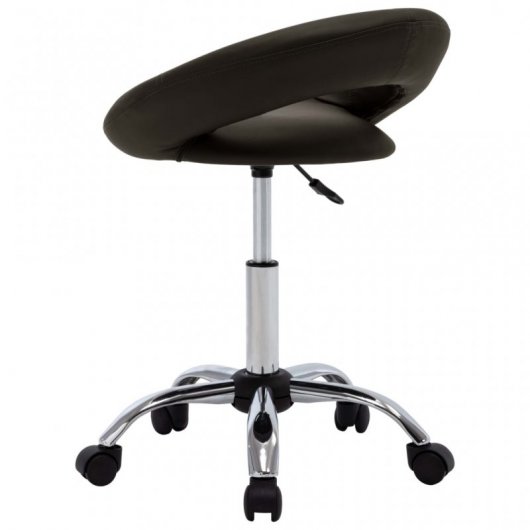 VidaXL Chaise de Travail à Roulettes Cuir Synthétique Marron
