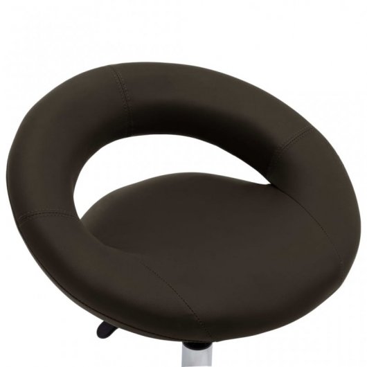 VidaXL Chaise de Travail à Roulettes Cuir Synthétique Marron