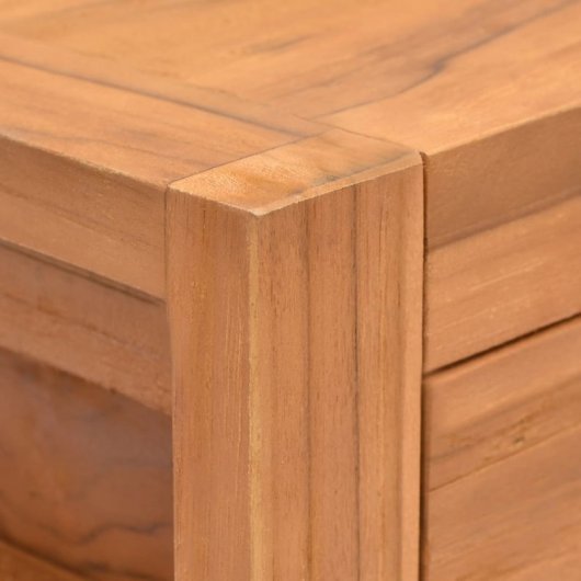 Bureau VidaXL avec 2 tiroirs en bois de teck recyclé