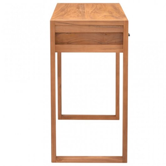 Bureau VidaXL avec 2 tiroirs en bois de teck recyclé