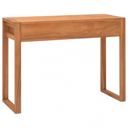 Bureau VidaXL avec 2 tiroirs en bois de teck recyclé