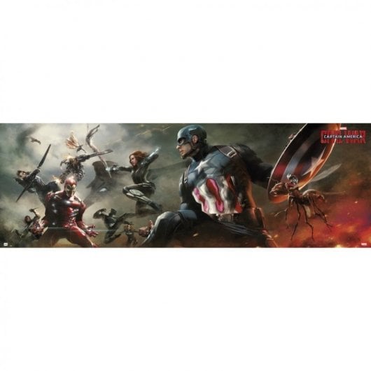 Erik Marvel Capitan America Guerra Civile Poster per porta 158x53 cm