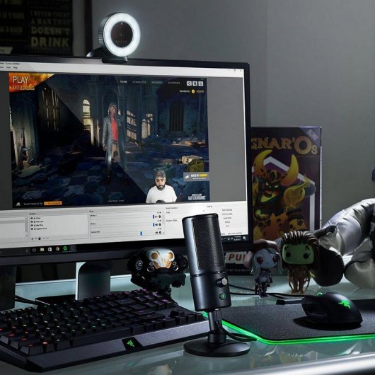 Razer Kiyo Pro Webcam FullHD + Seiren X Micrófono Condensador para Streaming