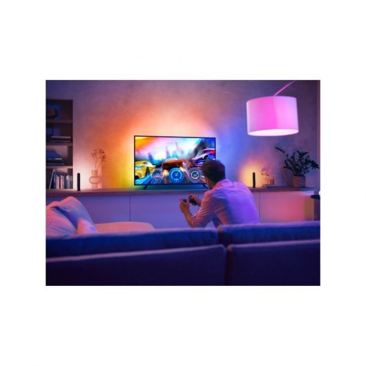 Philips Pack Hue Play Gradient Lightstrip Tira LED para Televisor de 75" + Hue Bridge