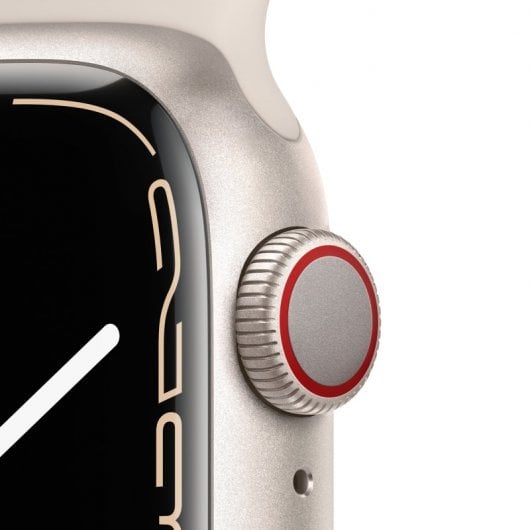 Apple Watch Series 7 GPS + Cellular 41mm Aluminio Beige con Correa Deportiva Beige