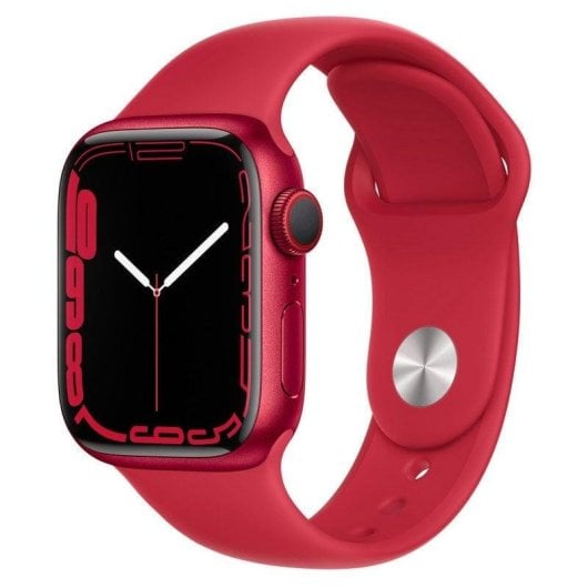 Apple Watch Series 7 GPS + Cellular 41mm OLED Rouge Étanche IP6X SpO2 Pulsomètre