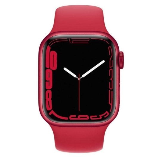 Apple Watch Series 7 GPS + Cellular 41mm OLED Rouge Étanche IP6X SpO2 Pulsomètre