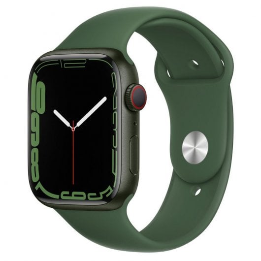 Apple Watch Series 7 GPS + Cellular 45mm Aluminio Verde con Correa Deportiva Verde