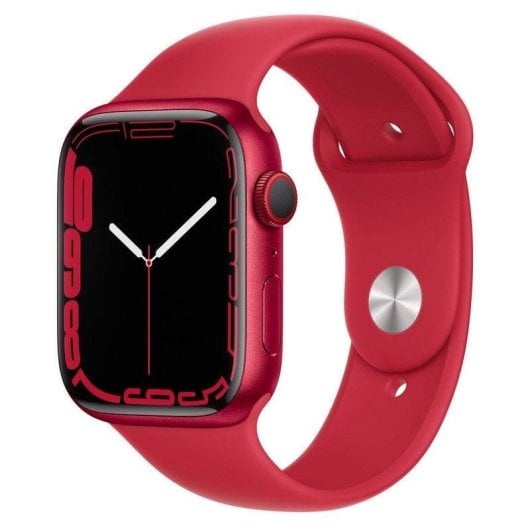 Apple Watch Series 7 GPS + Cellular 45mm Aluminio Rojo con Correa Deportiva Roja