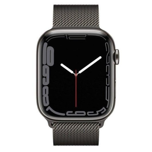Apple Watch Series 7 GPS + Cellular 45mm Caja Acero Inoxidable Grafito con Correa Milanesa Grafito