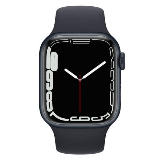 Apple Watch Series 7 GPS 41mm Aluminio Negro con Correa Deportiva Negra