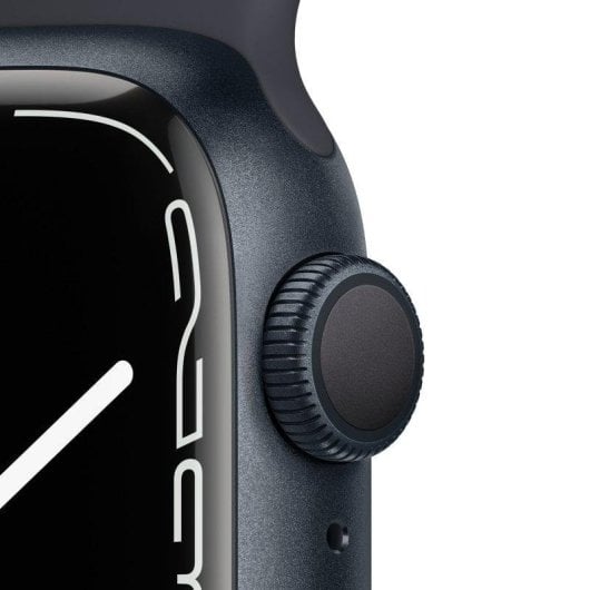 Apple Watch Series 7 GPS 41mm Aluminio Negro con Correa Deportiva Negra