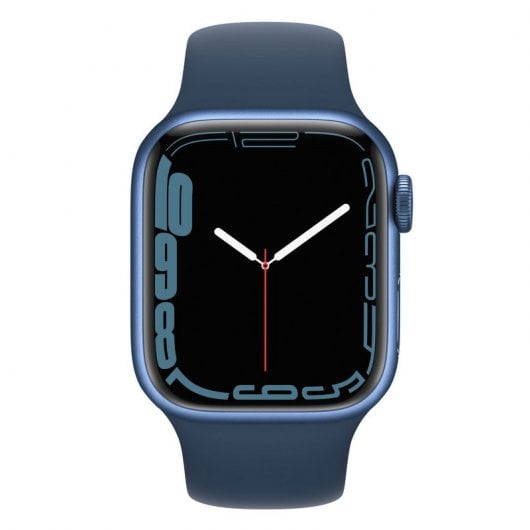 Apple Watch Series 7 OLED 41 mm Digital Touchscreen Blau WLAN GPS