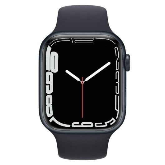 Apple Watch Series 7 GPS 45mm Aluminio Negro con Correa Deportiva Negra